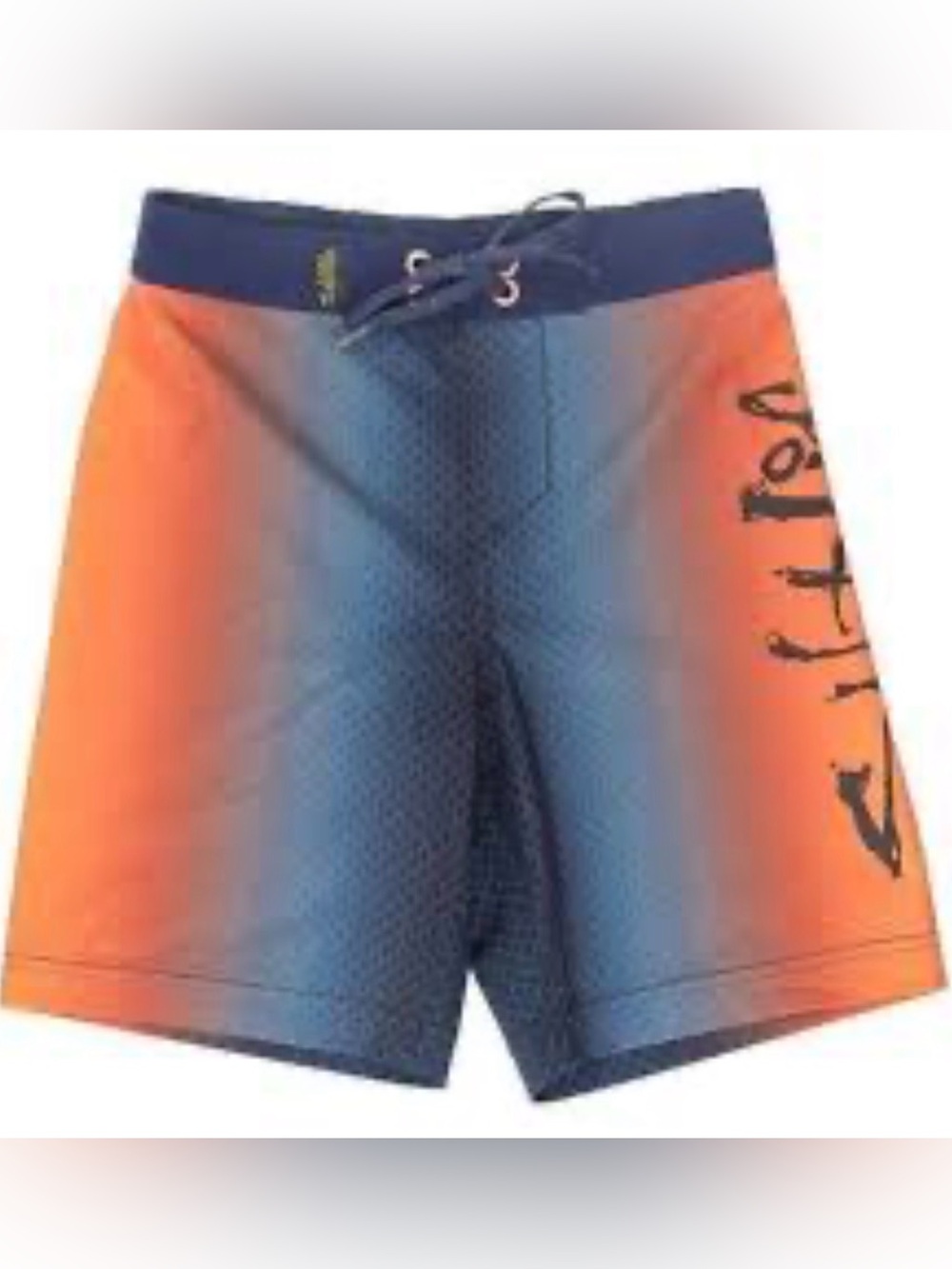 Salt Life Orange and Navy Gradient Boys' Swim Trunks